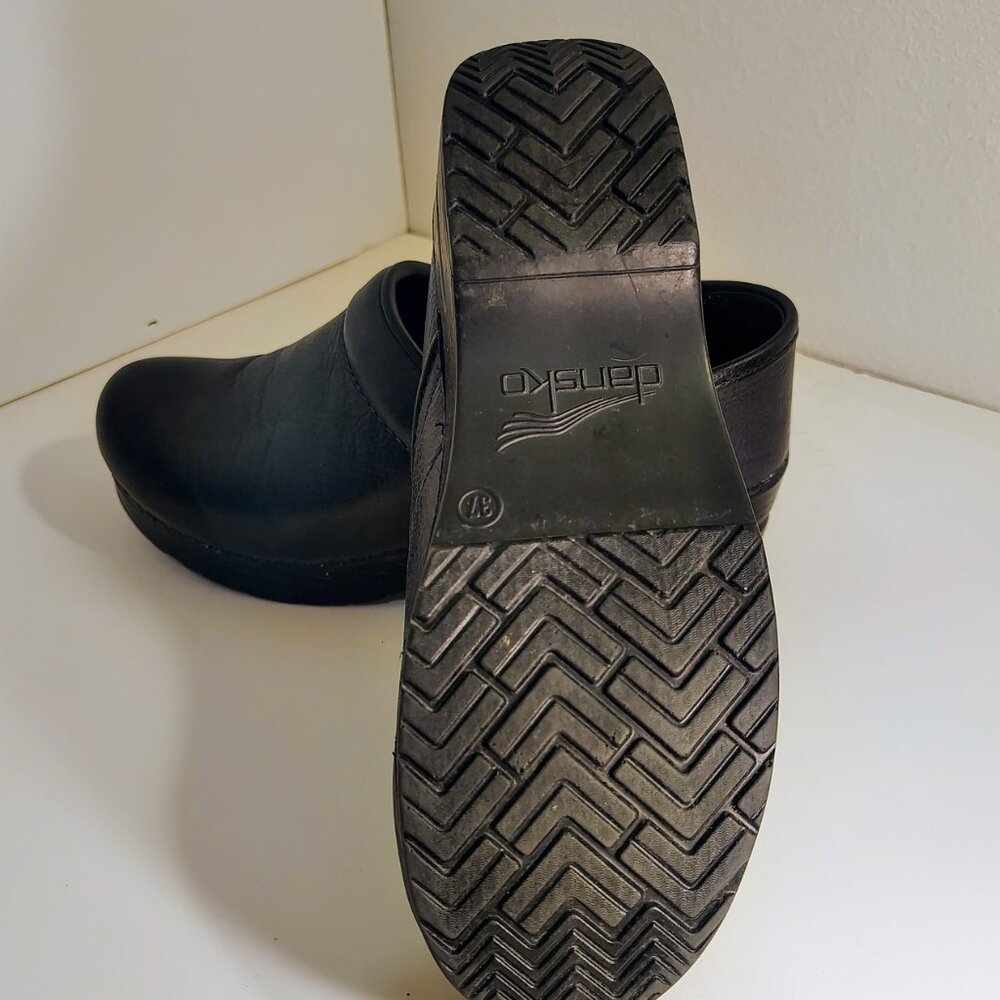 Dansko Professional Clog Burnished Nubuck Navy Size 37 (US Size 7) - Picture 2 of 7